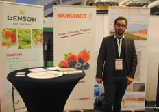 All the way from France: Thiago Molica with Marionnet showed their assortment, they work together with Genson.